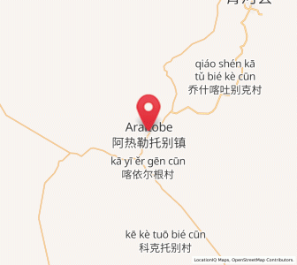 Map of Araltobe, Xinjiang