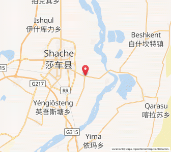 Map of Arele, Xinjiang