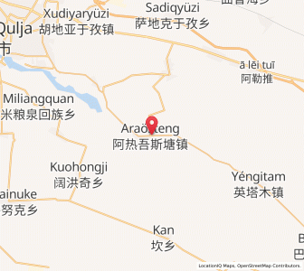Map of Arewusitang, Xinjiang