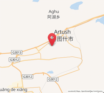 Map of Arzak, Xinjiang