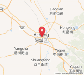 Map of Ashihe, Heilongjiang
