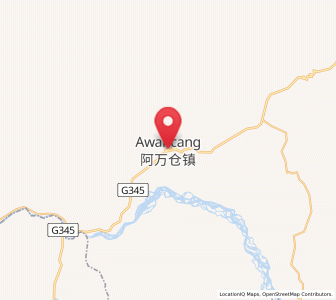 Map of Awancang, Gansu