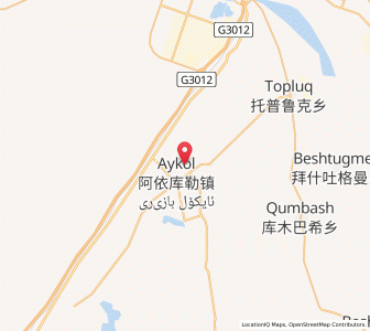 Map of Aykol, Xinjiang