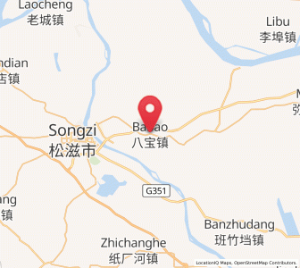 Map of Babao, Hubei