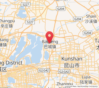Map of Bacheng, Jiangsu