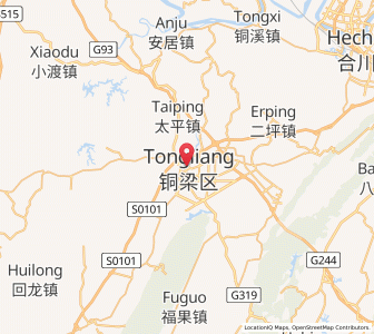 Map of Bachuan, Chongqing
