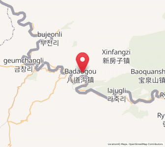 Map of Badaogou, Jilin