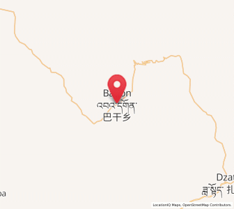 Map of Bagan, Qinghai