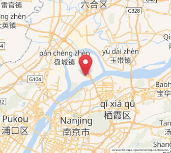 Map of Baguazhou, Jiangsu