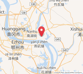 Map of Bahe, Hubei