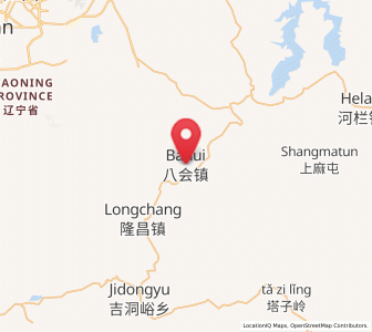 Map of Bahui, Liaoning