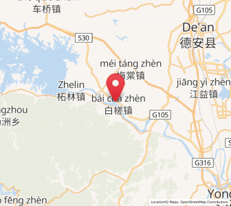 Map of Baicha, Jiangxi
