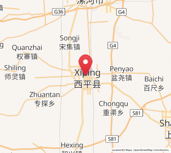 Map of Baicheng, Henan