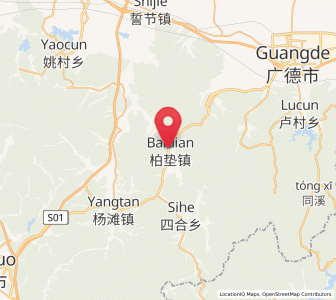Map of Baidian, Anhui