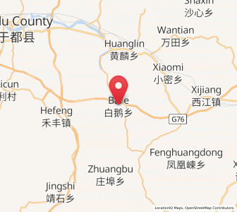 Map of Bai’e, Jiangxi