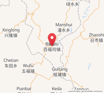Map of Baifusi, Hubei