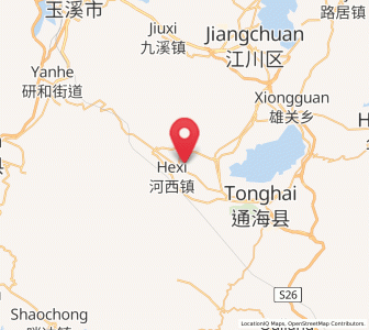 Map of Baigecun, Yunnan