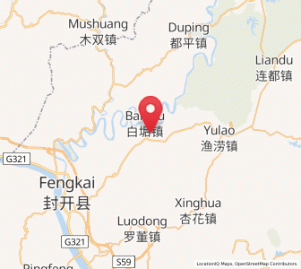 Map of Baigou, Guangdong