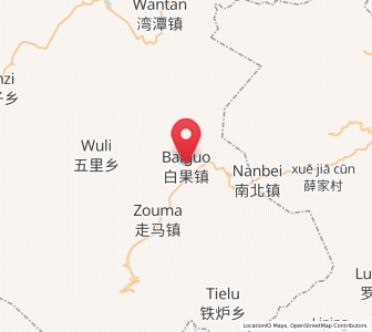 Map of Baiguo, Hubei