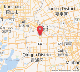 Map of Baihe, Shanghai