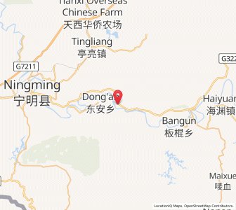 Map of Baihecun, Guangxi