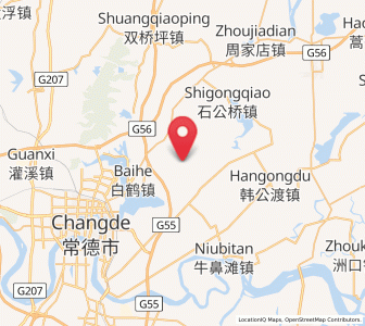 Map of Baiheshan, Hunan