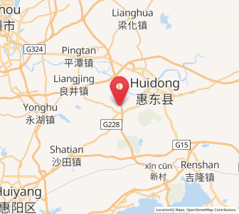 Map of Baihua, Guangdong