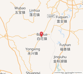 Map of Baihua, Sichuan