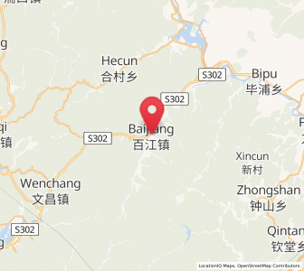 Map of Baijiang, Zhejiang