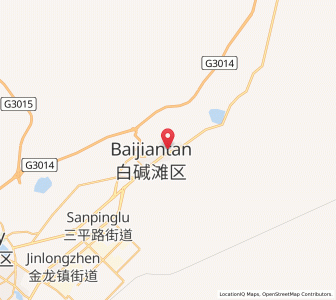 Map of Baijiantan, Xinjiang