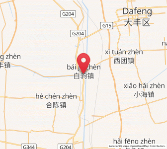 Map of Baiju, Jiangsu