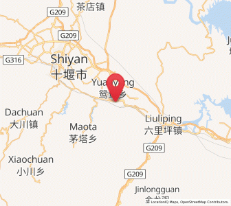 Map of Bailang, Hubei