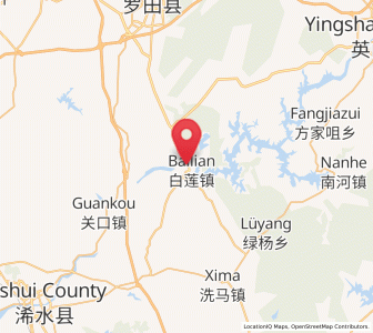 Map of Bailianhe, Hubei