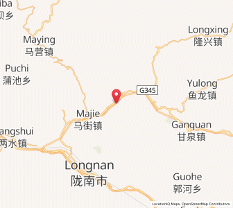Map of Bailin, Gansu