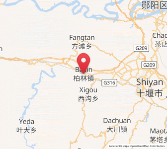 Map of Bailin, Hubei