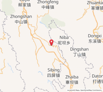 Map of Bailin, Chongqing