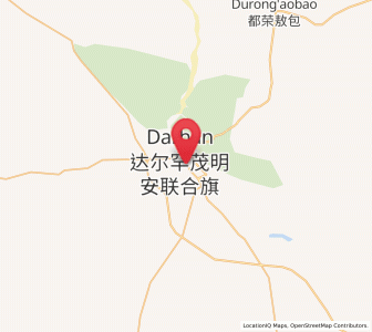 Map of Bailingmiao, Inner Mongolia