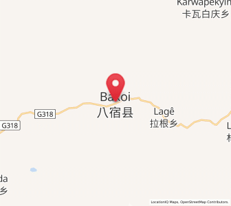 Map of Baima, Tibet