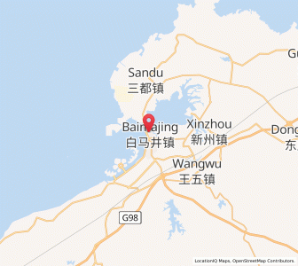 Map of Baimajing, Hainan
