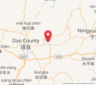 Map of Baimangpu, Hunan