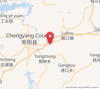 Map of Baini, Hubei