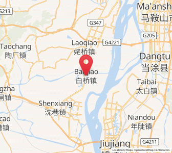Map of Baiqiao, Anhui