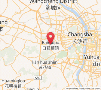 Map of Bairuopu, Hunan