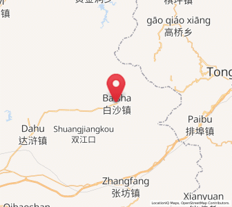 Map of Baisha, Hunan