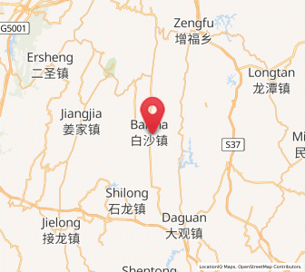 Map of Baisha, Chongqing