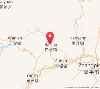 Map of Baisha, Fujian