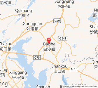Map of Baisha, Guangxi