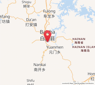 Map of Baisha, Hainan