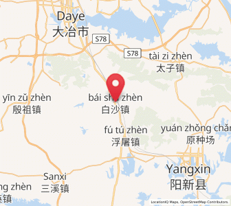 Map of Baisha, Hubei