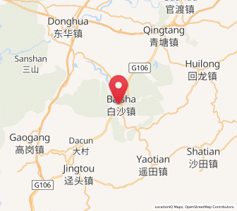 Map of Baisha, Guangdong